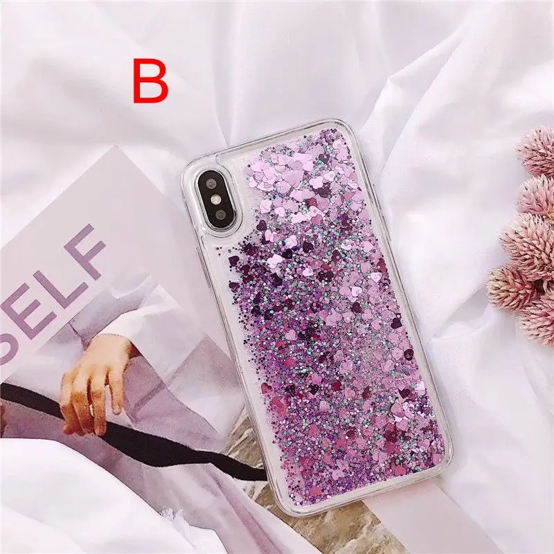 Прозрачный чехол для Samsung Galaxy J4 J6 J8 2018 A6 Plus S9 S10 задняя крышка с зыбучим песком|Бамперы| |