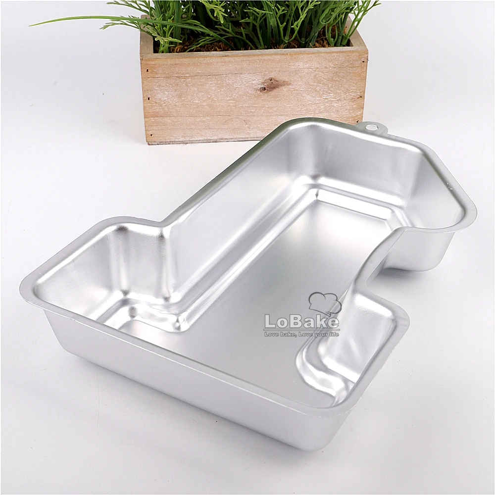 11 inches figure number 1 one shape aluminum metal cake tin pan for DIY kitchen Cake Baking Tools | Дом и сад