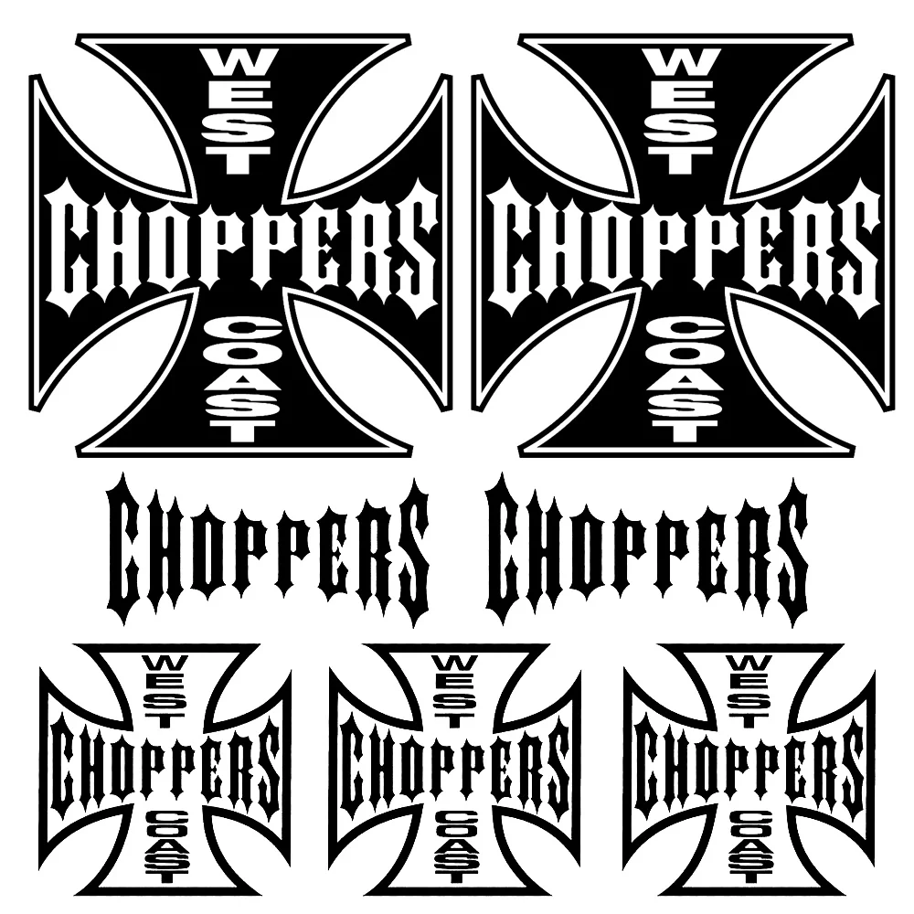 

Car stickers Classic for West Coast Choppers Vinyl Graphics Decals Stickers Motorcycle Car Body Decorative Sticker Set 30CM