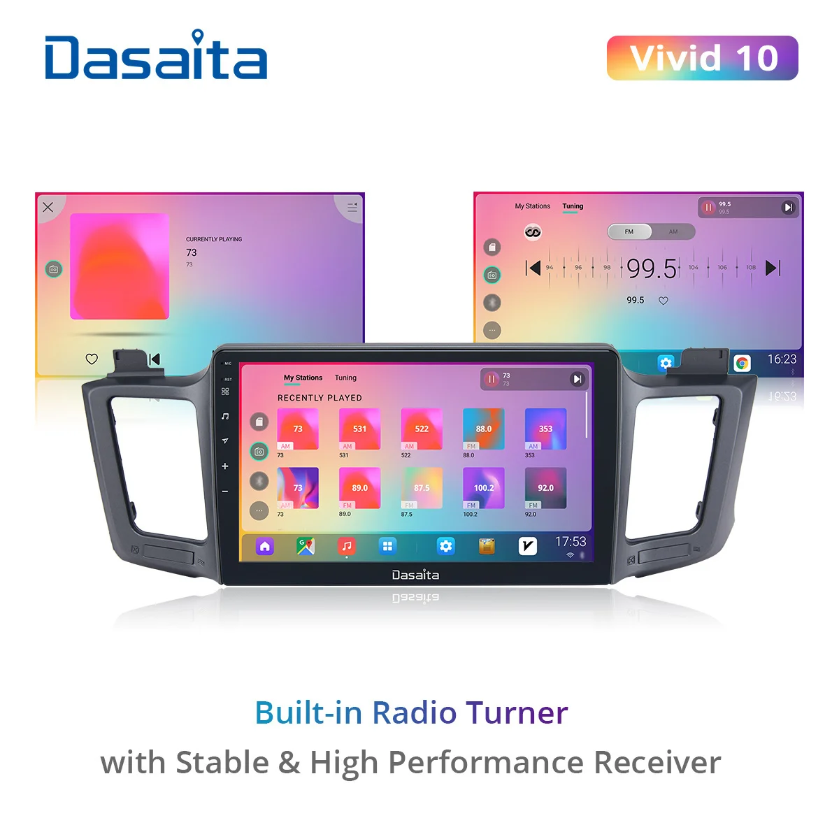 

Dasaita 10.2" IPS Android Vehicle Multimedia Car Radio for Toyota RAV4 2014 2015 2016 USB 4GB RAM GPS 1280*720 Carplay DSP