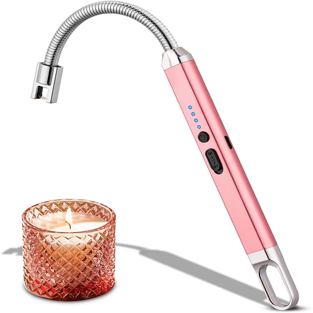 

Kitchen Lighter Candle Igniter USB Electric Rechargeable 360° Rotating Windproof Outdoor BBQ Tool Kitchen Accessories