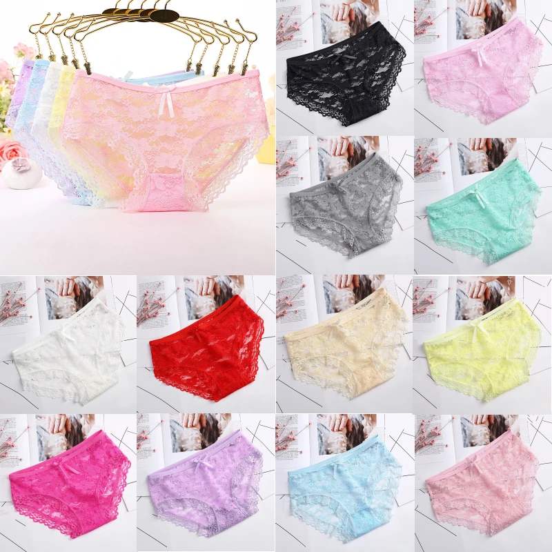 Модные женские прозрачные трусики кружевные мягкие трусы сексуальное нижнее