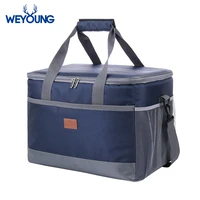 leakproof red blue 33l insulated thermal cooler lunch bag for outdoor picnic bag car using bolsa termica loncheras para mujer