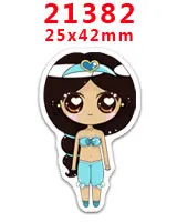 PR-21382 Наборы для творчества Герой мультфильма с плоской задней частью Плоские наклейки 30 штук. PR-21377-21554 - Цвет: PR-21382