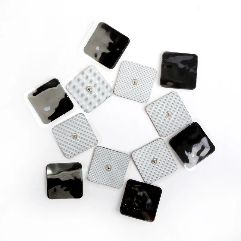 10 шт. 5*5 см самоклеющиеся гель электродными пластинами для Тенс корпус