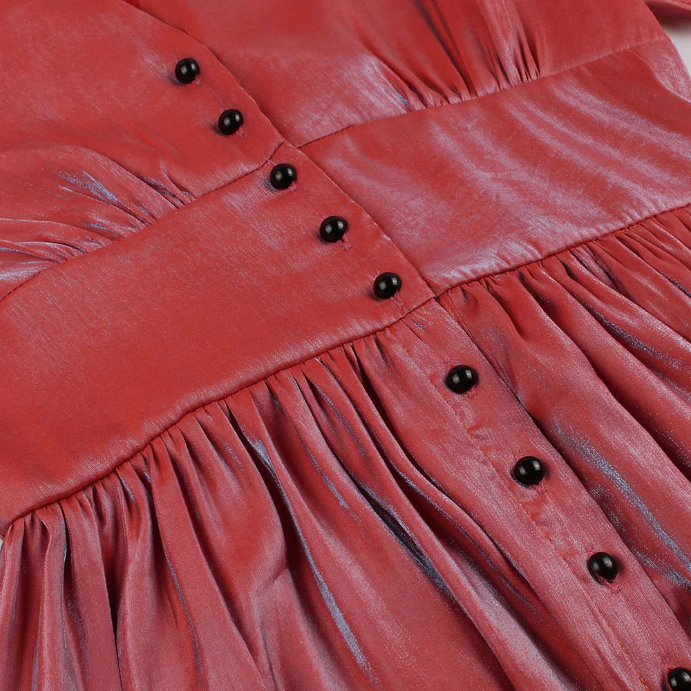 Женское винтажное вечернее платье миди элегантное в стиле ретро с v образным