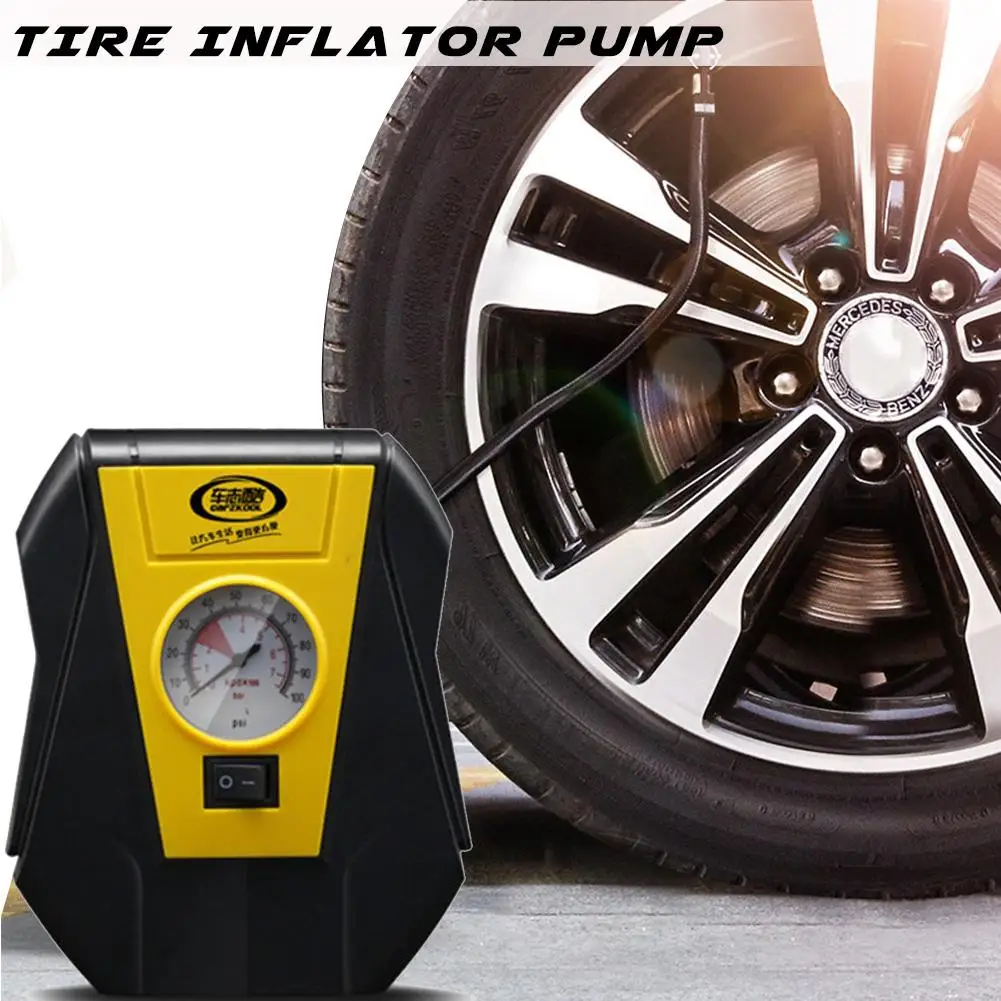 

12V Smart Electric Auto Car Air Compressor Pump Car Air Tire Pump Iator Emergency Tyre Iator Pumps For Car Motorcycle Bike