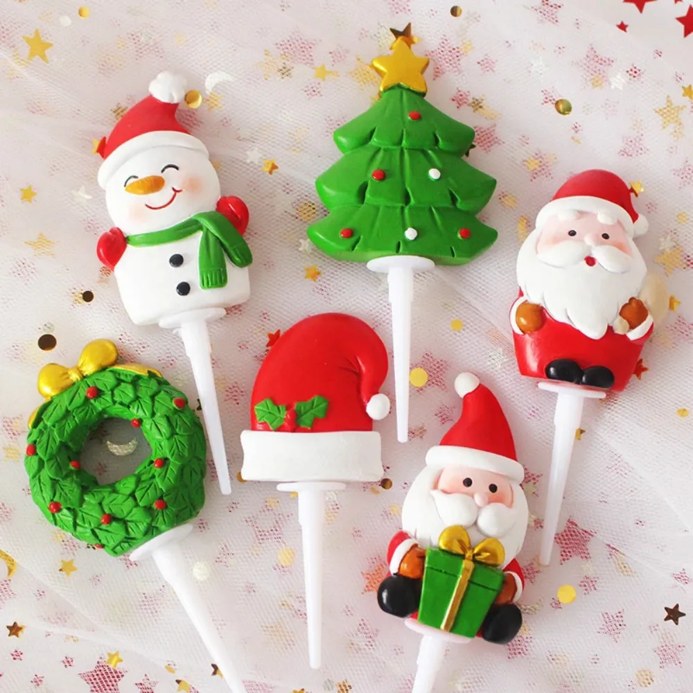 

For Decorations Xmas Santa Claus Topper Cake Home Christmas Merry New