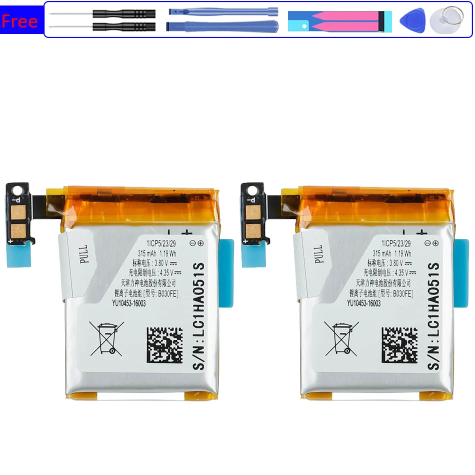 

Аккумулятор для часов B030FE / V700 315 мАч для Samsung Gear 1 SM-V700 1