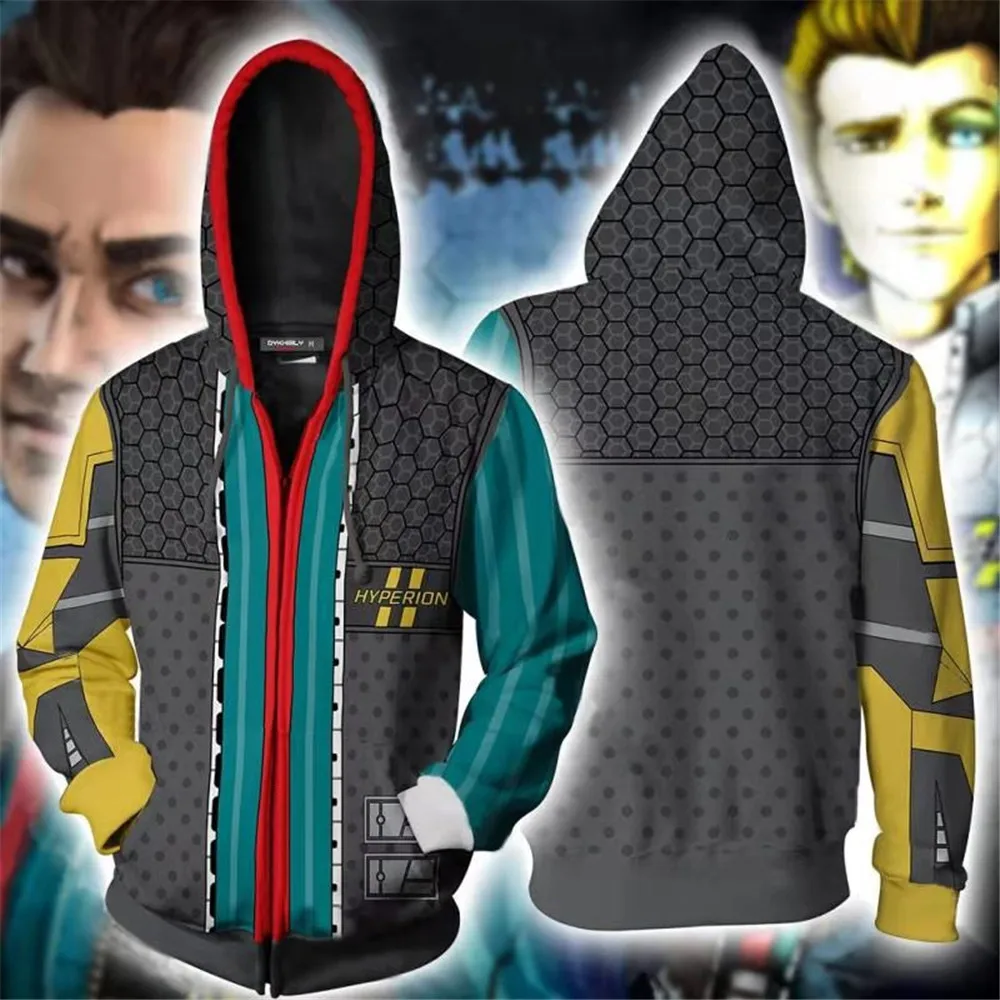Толстовка с капюшоном и 3D принтом borderland 3 Assassin Zer0 толстовка для костюмированной