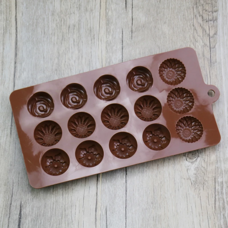 1 шт цветок силиконовые формы для шоколада ледяной куб лоток сахарные конфеты