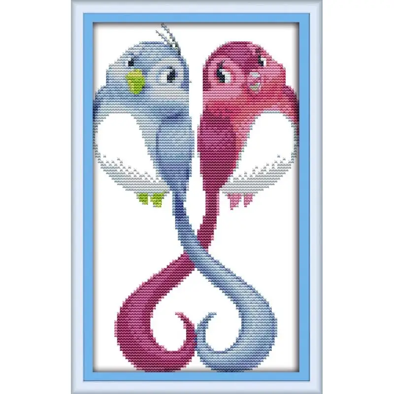 Любовь птицы домашний декор ручной работы наборы крестиков Сделай Сам