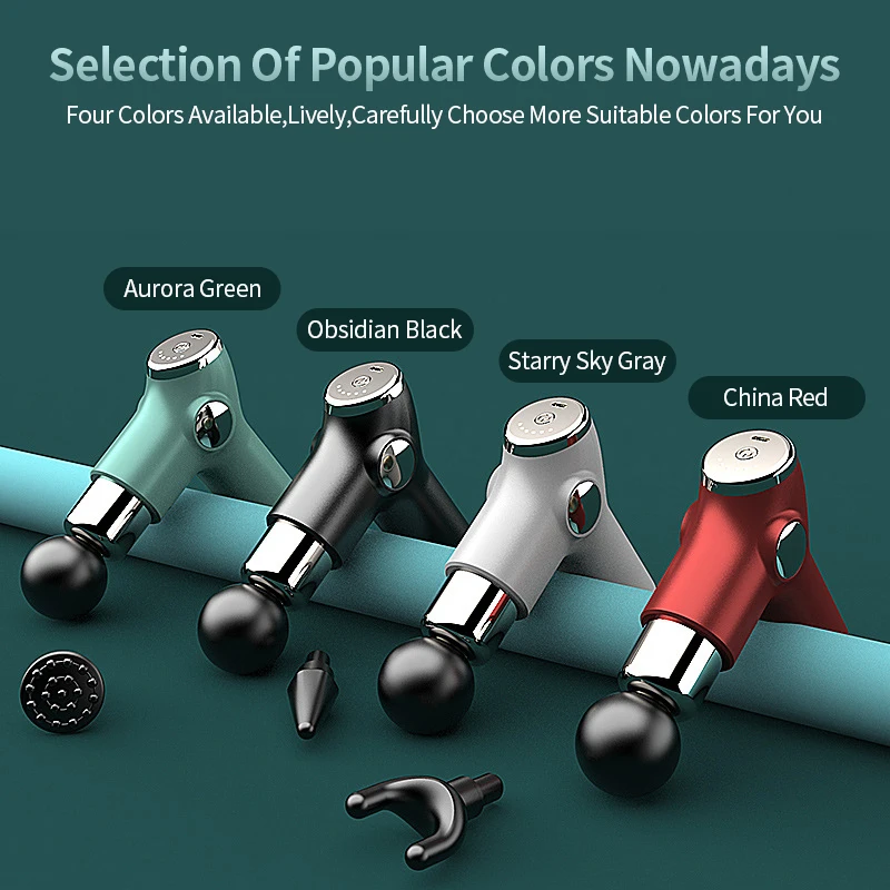 Массажный пистолет LOCCVE с ЖК-дисплеем высокочастотный 6 скоростей 32 скорости |