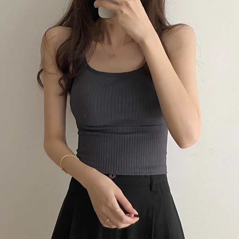 Женский жилет на бретельках новинка весны и осени 2021 красная сетчатая Красивая