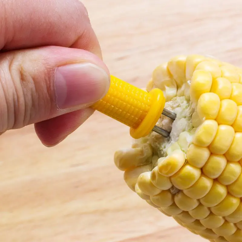 Creative Corn Cob Holders BBQ Grill Prongs Grips Forks Party Food Skewers Hot Dog Meat Kitchen Tool Outdoor Barbecue Accessory | Дом и сад