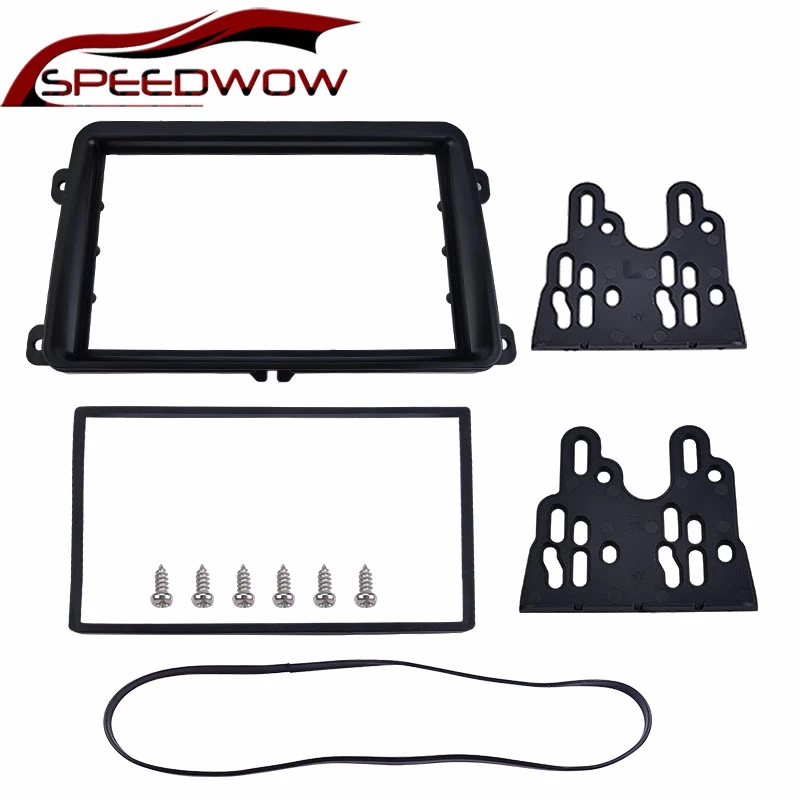 Автомагнитола SPEEDWOW с двойным Din каркасом обшивкой салона для Touran Caddy Passat Golf Tiguan T5