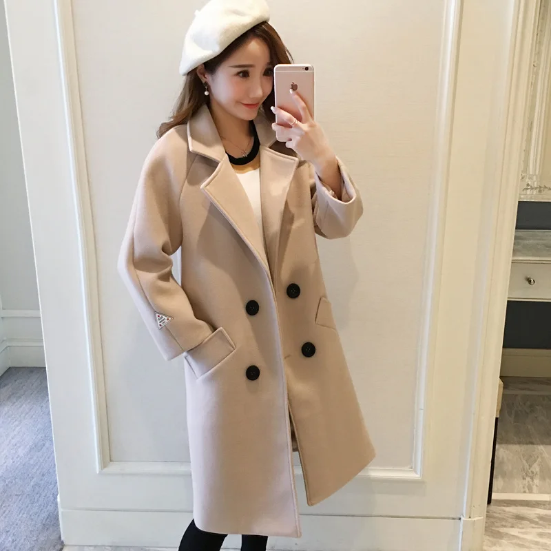

KMETRAM 2021 шерстяное пальто, женская куртка, осенне-зимняя куртка, женские корейские длинные шерстяные пальто, винтажные куртки Chaqueta Mujer MY2289