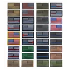 2 шт., патчи с американским флагом, левая и правая, в стиле милитари