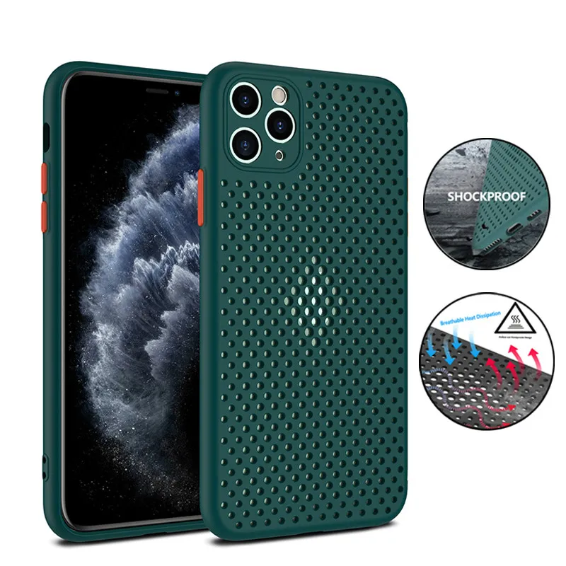 Телефонные чехлы с рассеиванием тепла для Samsung Galaxy S20 Ultra A71 A51 iPhone 11 Pro Max XR XS X 8 7 6