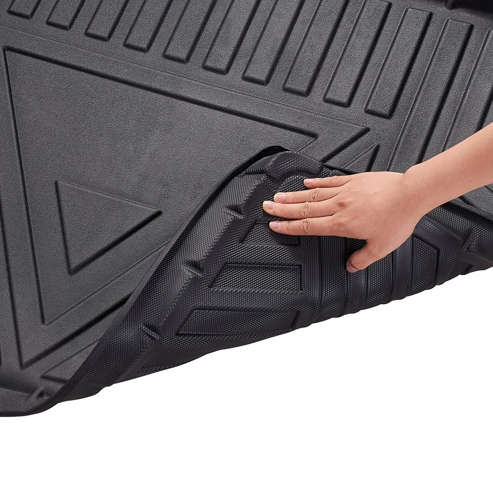 Черный резиновый коврик для багажника задний напольный лоток груза