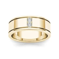 mengyi simple fashion punk couple ring gold color wedding ring men and women wear jewelry gift wholesale