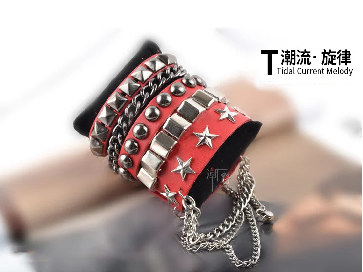 EXO модные тенденции выработки Многослойные браслеты винтажные личность широкий