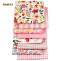 printed twill fabriccotton clothpink flower calico by meterfor diy sewing babykids quilt clothing handmade textile material