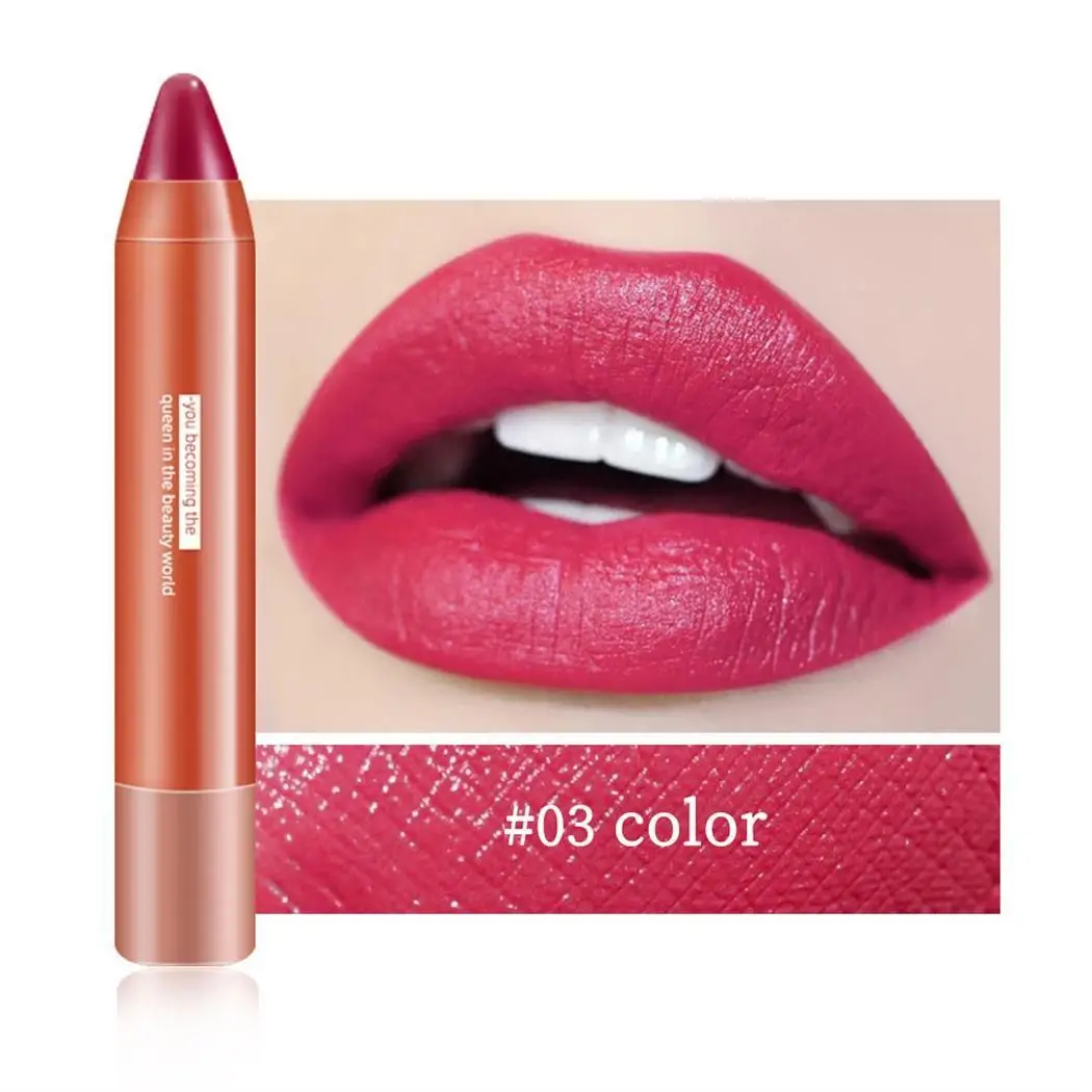 Антипригарная увлажняющая водостойкая матовая губная помада из пластика Китай