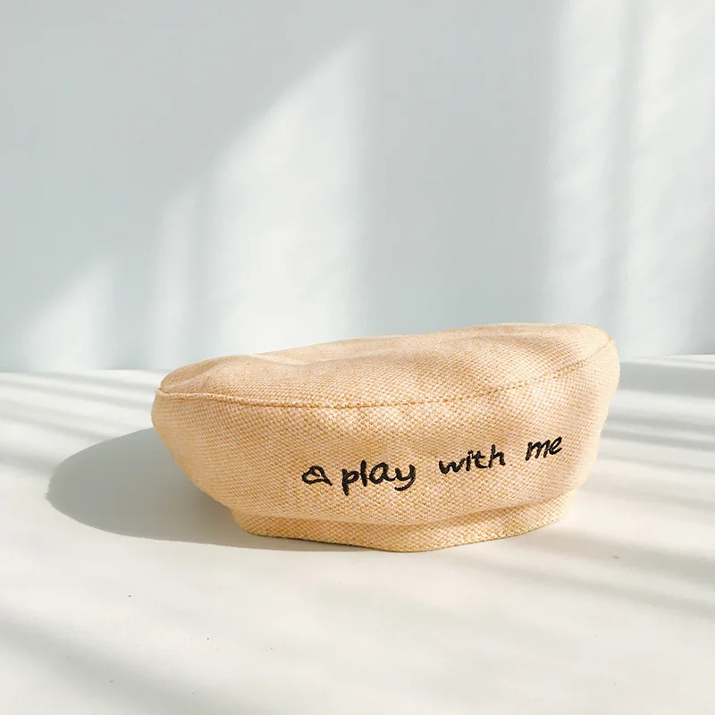 Женский хлопковый берет Одноцветный Зимний шапки для девочек мягкая шерсть