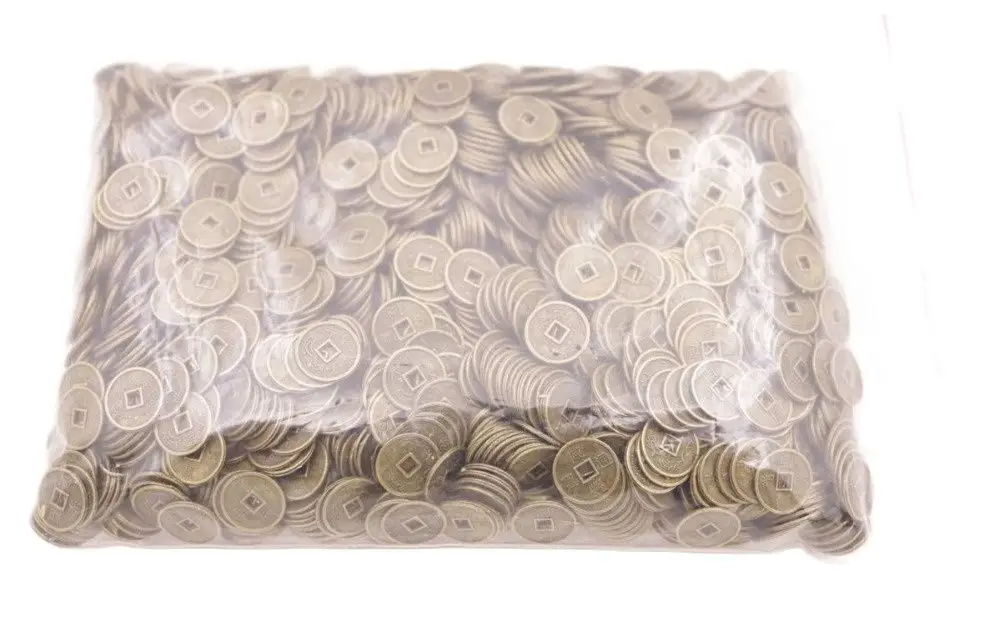 500 шт. 10 мм копия китайских монет династии Цин фэн-шуй медный сплав 100 г |