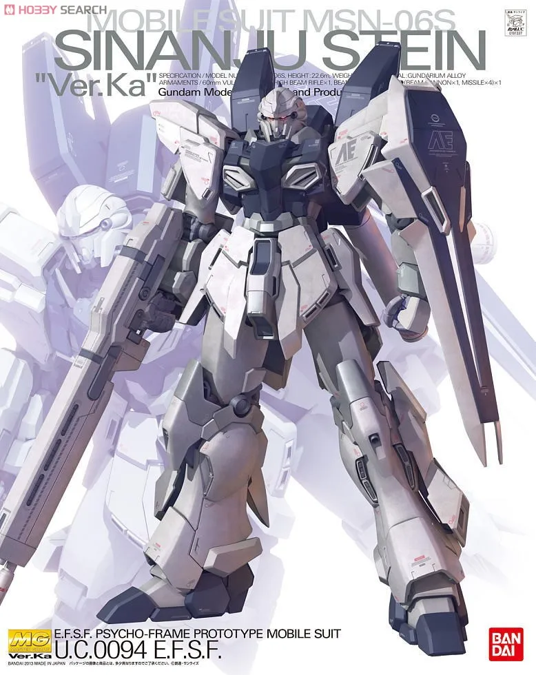 

BANDAI GUNDAM MG 164 SINANJU Ver.Ka Gundam Модель Детская сборка робот аниме экшн-Фигурки игрушки