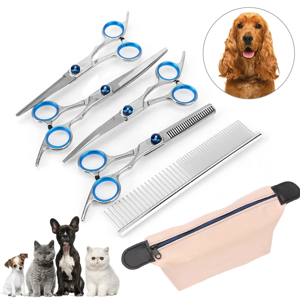 

Straight Cut Teeth Cut Fish Bone Scissor Dog Cat Hairs Cutter Cutting Thinning 6 " Pet Grooming Scissors Kit Hairdressing Shear