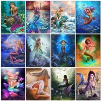 diamond mosaic embroidery mermaid 5d diy diamond painting full round drill home decoration bedroom valentines day wall art