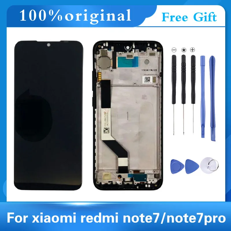 ЖК дисплей 10 точек касания для Xiaomi Redmi Note 7 сенсорный экран с дигитайзером в сборе
