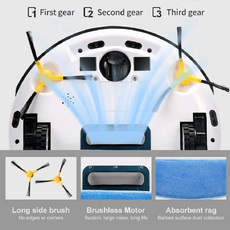 Робот пылесос FodesBot для уборки и влажной шерсти домашних животных автоматическая