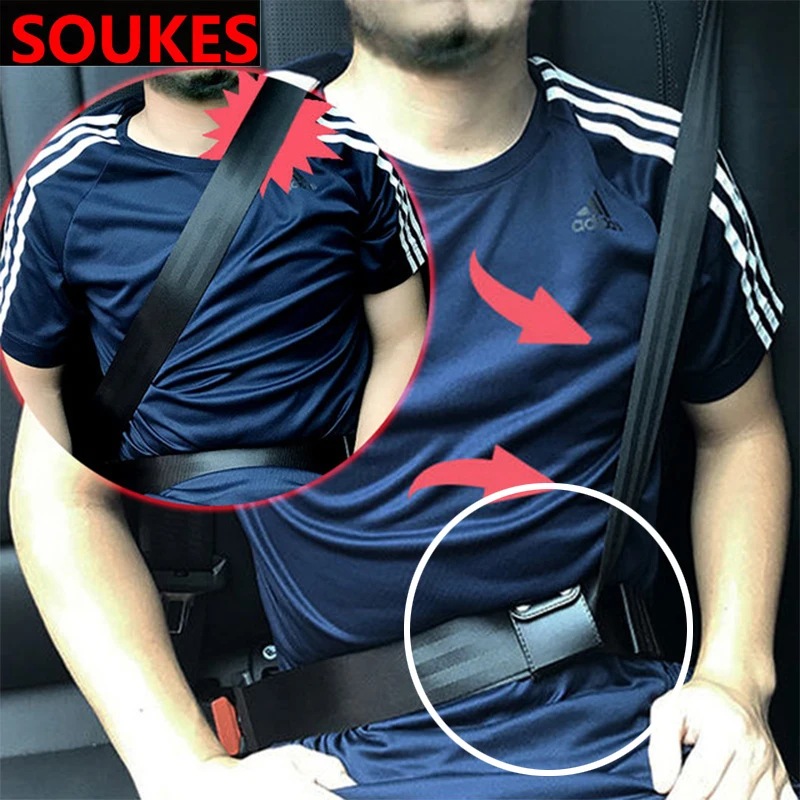 Регулируемая пряжка для ремня безопасности автомобиля из натуральной кожи Renault