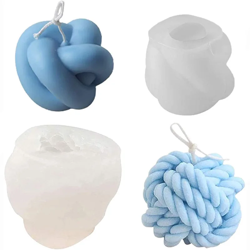 

Silicone Molds 3D Candle Molds,Ball of Yarn Design Fondant Mold for Candle Making and Baking Making Cake Mousse Ice Cream
