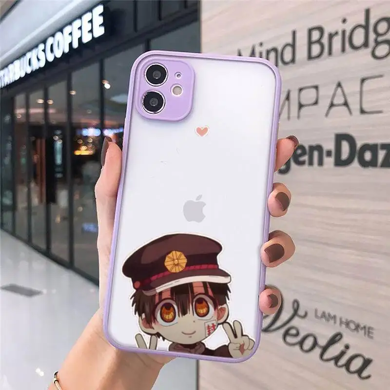 

Toilet Bound Hanako kun anime Phone Cases matte transparent For iphone 7 8 11 12 plus mini x xs xr pro max cover