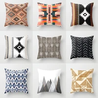 nordic simple black and white geometric classic fashion polyester decorative pillows cover for sofa car home decoration