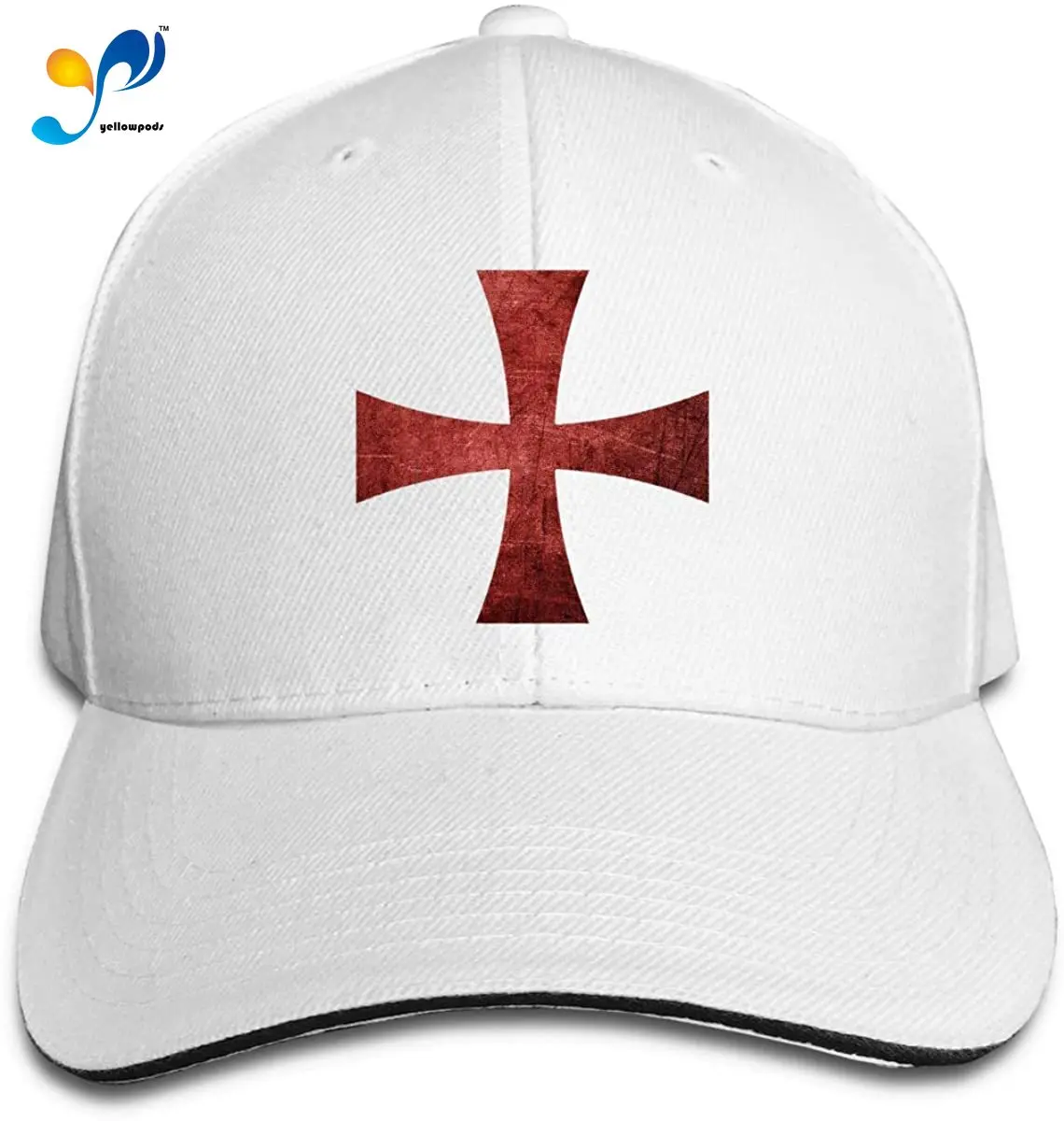 

Deus Vult Knights Templar Cross 1 Women Men's Fashion Pointed Cap Cowboy