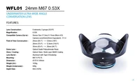 Weefine WFL01 Scuba Diving Fisheye Wide Angle Lens TG5 Sony RX-100 G7X Camera Housing M67 24mm Underwater Photography Accessory