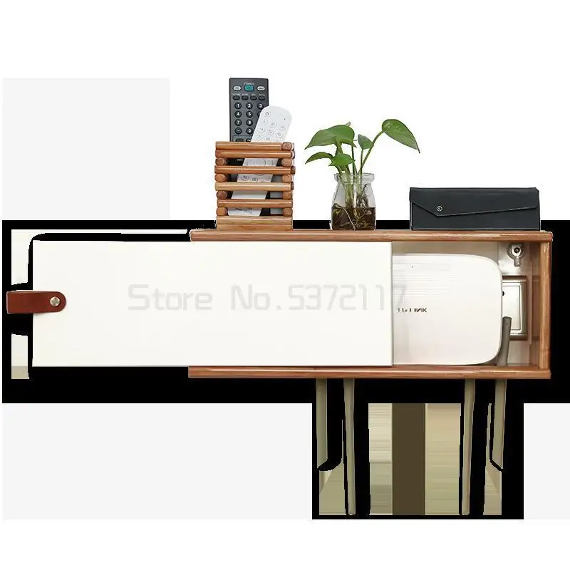 

Ящик для хранения маршрутизатора, настенное крепление, без перфорации, коробка для хранения проводов для гостиной, розетка для кабеля питан...