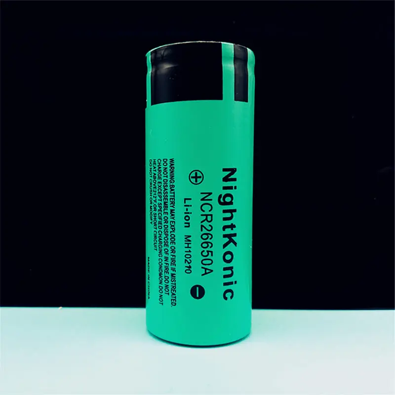 Высококачественный Nightkonic 26650 аккумулятор 5000mAh 3,7 V 50A литий-ионный аккумулятор для светодиодный фонарь - Цвет: 1 pcs 26650 battery