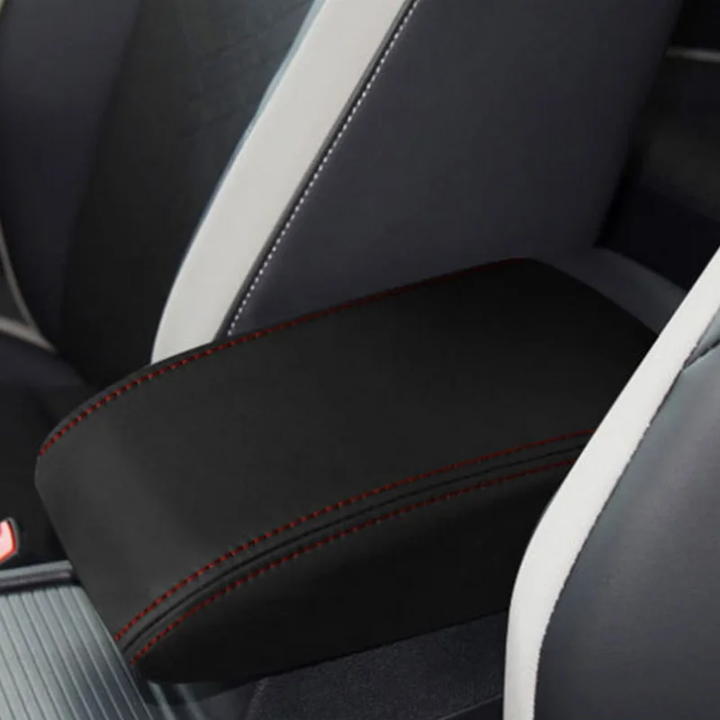 

BJMYCYY Armrest box cover accessories Interior central hand-held protection cushion leather For Volkswagen VW Golf 8 MK8 2020-21