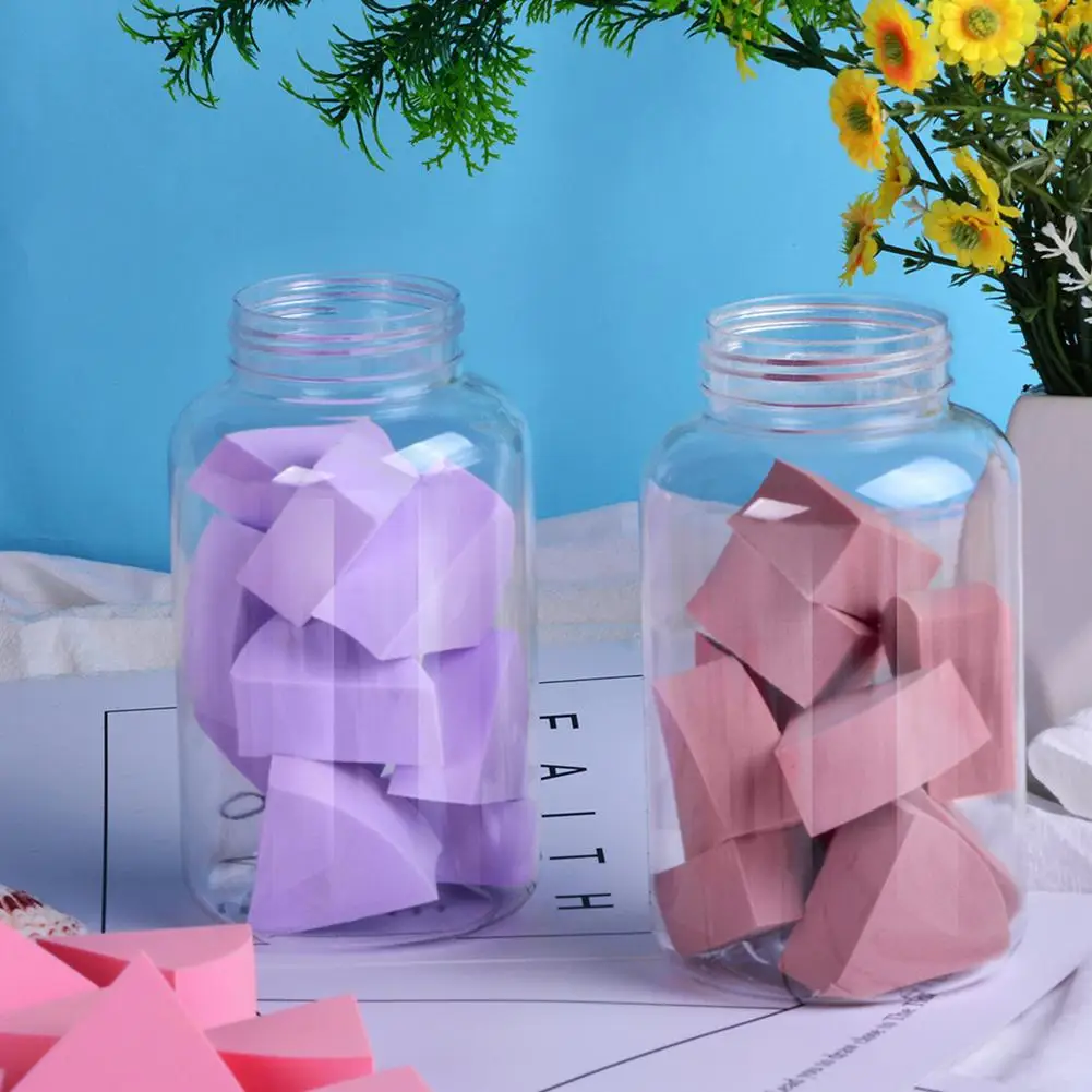 10 шт. Веерообразный спонж для пудры основы макияжа влажного и сухого блендер с