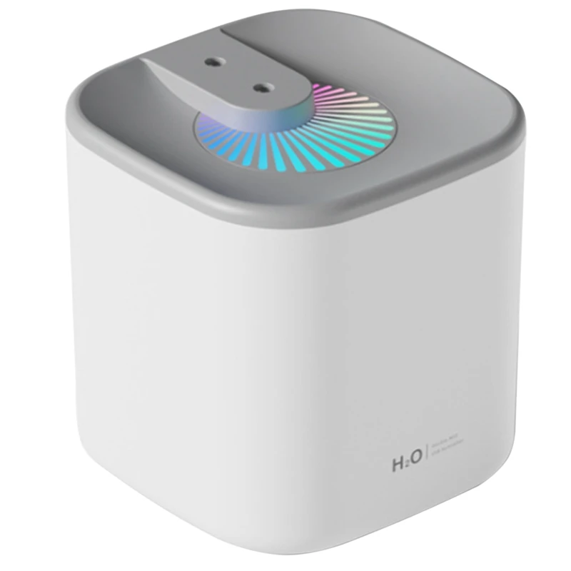 

Home Air Humidifier 3000ML Double Nozzle Cool Mist Aroma Diffuser With Coloful LED Light USB Humidificador