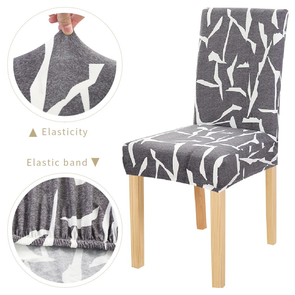 1 шт. чехлы на стулья с принтом съемные эластичные для ресторанов свадеб банкетов