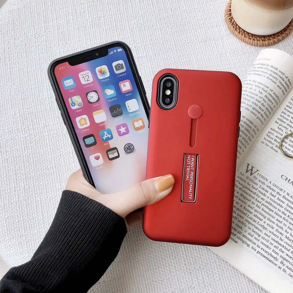 Чехол Floop для iPhone 11 7 Plus XR X XS Pro Max чехол телефона с петлей на палец модный защитный