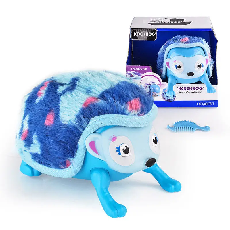 Милые набитые Ежик игрушки электронные плюшевые домашние животные симуляция