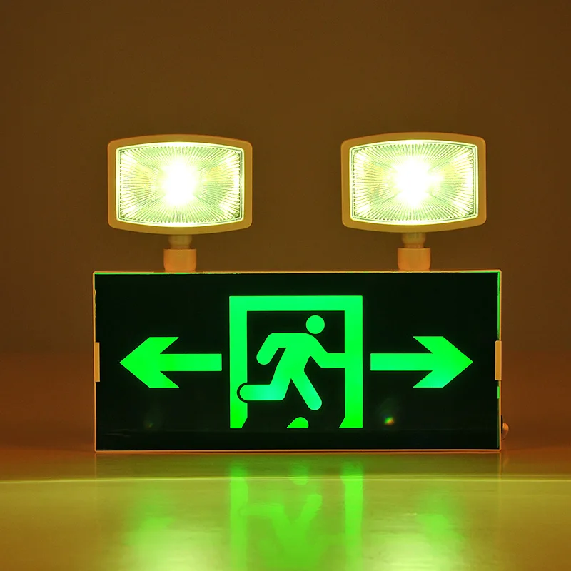 Светодиодный двойной головкой в случае пожара при пожаре лампа для зарядки